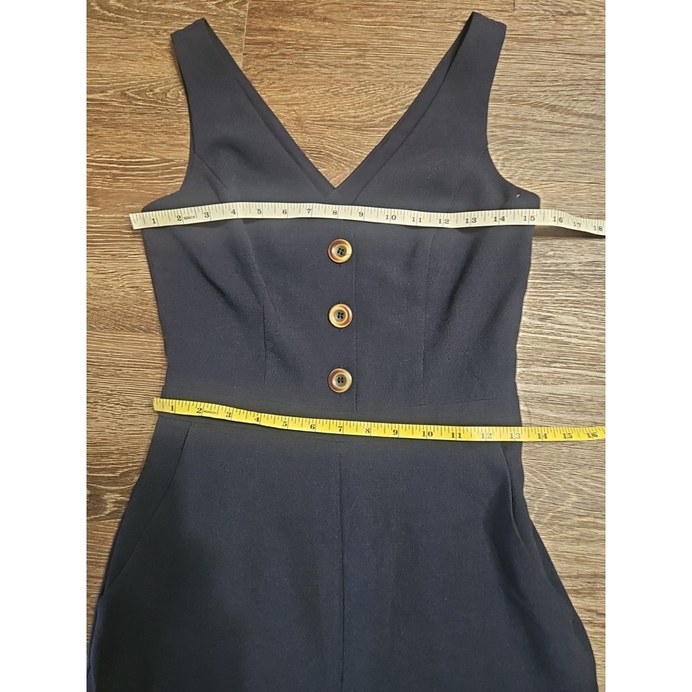 Chelsea 28 Sleeveless Cutout Back Navy Jumpsuit‎ Size 2 - Picture 10 of 14